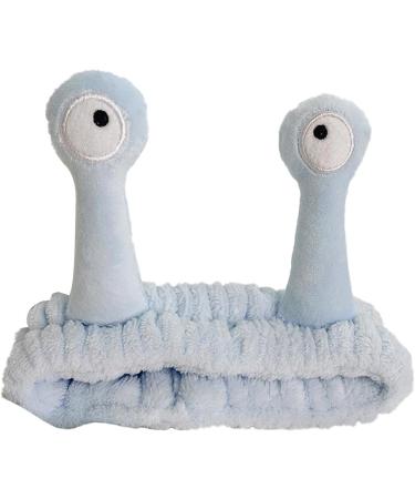 Snail Eye Headband - Ultra Absorbent Skincare Head Bands Face Wash Headbands | Flannel Cephalopod View Headband Makeup Shower Facial Skincare Headband Spa Hair Bands for Women Girls blue - Buy Online on GoSupps.com