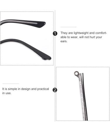 Buy Healvian Schnapps Glass Sunglasses - Universal Metal Replacement Bracket Set for DIY Repair Black Frame Arms - Buy Online on GoSupps.com