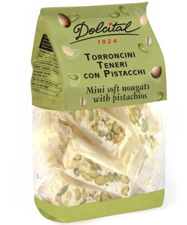 Torroncini with almonds and pistachios soft Torroncini Teneri Mini Pistacchi 130g white nougat Dolcital - Buy Online on GoSupps.com