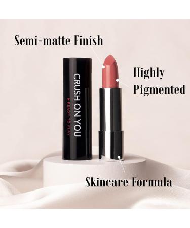 Matte Vegan Lipstick in Frosty Rose with Tangerine Undertones - CRUSH ON YOU (301) - Buy Online on GoSupps.com