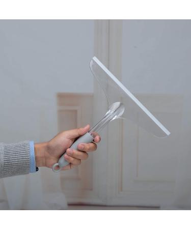 Shower Squeegee for Bathroom and Car Windshield - Rubber Window Cleaner - Clear Plastic Scraper - Buy Online on GoSupps.com