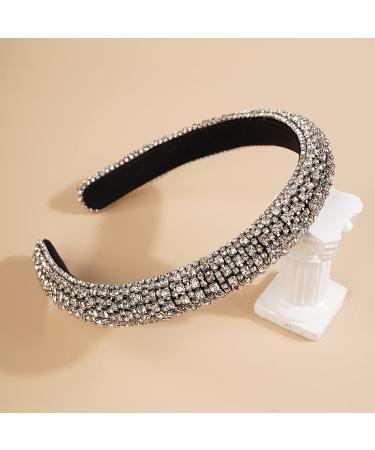 Wiwpar Black Rhinestone Headband for Women - Sparkly Hair Hoop Hair Accessories - Buy Online on GoSupps.com