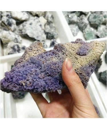 Crystal Real Natural Grape Agate Purple Prehnite Specimen Raw Collectibles Stones and Crystals Decor (Size : 300-400g one) - Buy Online on GoSupps.com