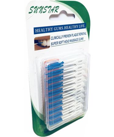 SUPVOX 80pcs Interdental Brush & Dental Floss Set - Gums Toothpick Tool for Effective Teeth Cleaning (Blue & Orange) - Buy Online on GoSupps.com