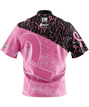Logo Infusion Dye-Sublimated Bowling Jersey - I AM Bowling Fun Design 2036-HM - Hammer - Breast Cancer Medium - Buy Online on GoSupps.com