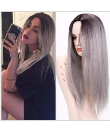 Baju Na Wifi S a Wig Wigs with Bangs Long Water Wave Synthetic Wigs for Women African American Can Be Cosplay Heat Resistant Hair White Gradient