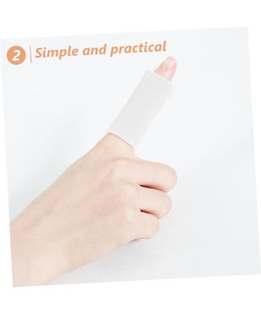 NOLITOY Finger Protector Sleeves - 5 Pairs White Finger Cots for Ultimate Finger Protection | International Shipping Available - Buy Online on GoSupps.com