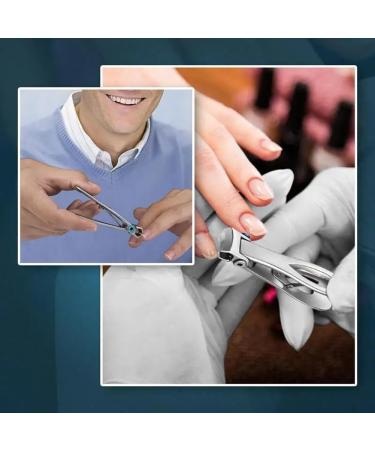 Kquepo 2 Pieces Large Mouth Nail Clippers Thick Nail Cutter Stainless Steel Professional Nail Tool with Large Mouth Silver - Buy Online on GoSupps.com