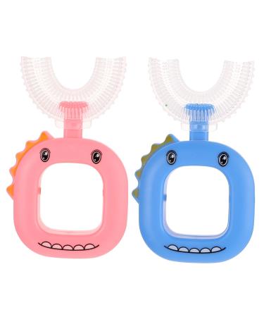 Homsfou 2st U-shaped toothbrush for children Mundsurance tool for children children's toothbrush for the whole mouth car toothbrush for children.