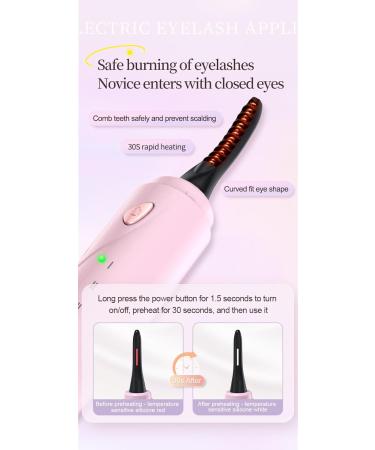 Portable Electric Heated Eyelash Curler | Long-Lasting Curls & Quick Natural Eye Makeup Tool - Buy Online on GoSupps.com