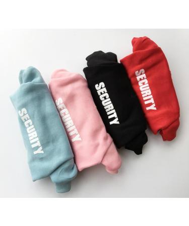 Zoonpark Hooded Dog Sweater - Warm Fleece Clothing for Small to Large Dogs | Inscription: Security | Ideal for Winter - 50cm Back Length - Shop Now! - Buy Online on GoSupps.com