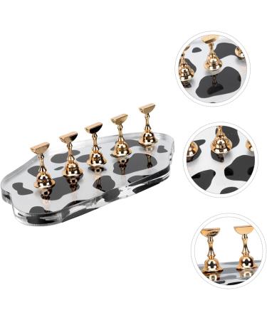 Mikinona Cow Base Manicure Tools Nail Practice Rack Acrylic Nail Holder Salon Nail Art Tool Nail Stand for Practice Stand Nail Art Practice Stand Magnetic Tool Accessories Alloy Cosmetic - Buy Online on GoSupps.com