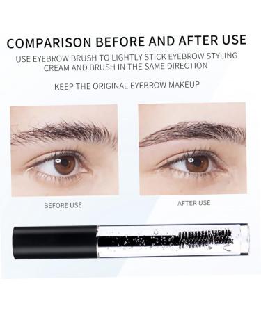  HAPINARY 2 Pieces Clear Eyebrow Fixing Gel Brush Fine Eyebrow Gel Long Lasting Sweating for Natural Styling - Buy Online on GoSupps.com