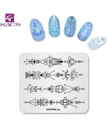 KADS Nail Art Stamping Plate Set - Night Sky, Flower, Beach Designs | 4Pcs Template Image Plates for Salon-quality Nail Designs - Buy Online on GoSupps.com
