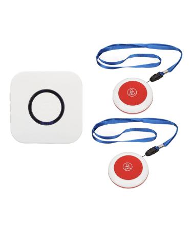 Wireless pager for nurses call button nurse warning system call bell SOS call buttons 1 for 2 mode patient aid system for older patients at home who are deactivated