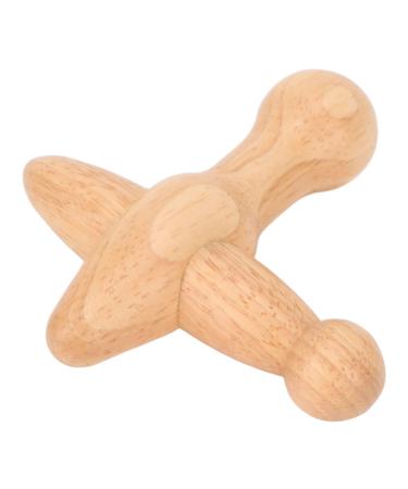 Cross-shaped trigger point massager wood massage tool to increase the metabolism lymphatic drainage relaxes the muscles massage device made of wood