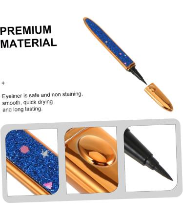 Balacoo 2pcs Self Adhesive Mascara Black Eyeliner Pen Eye Liner Pencil Tool for Makeup Liquid Eyeliner Matte 1 count (Pack of 1) Bluex2pcs - Buy Online on GoSupps.com