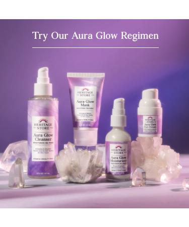 Heritage Store Aura Glow Facial Moisturizer - Brightening Gel Cream for Dry Combination Skin | Hypoallergenic Vegan Bakuchiol & Clear Quartz | 1.9oz - Buy Online on GoSupps.com