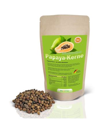 Papaya nuclei 250g papaya seed respect!No hybrid seeds therefore very intense natural bitter taste!Raw food vegan 250 g (1 Pack)