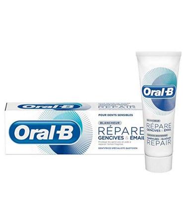 Oral-B Repair Gum & Enamel Whitening Toothpaste, Revitalizes Gums and Repairs Enamel, 75 ml