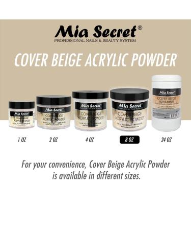 Mia Secret Cover Beige Acrylic Powder - 8 oz | Professional Grade - Buy Online on GoSupps.com