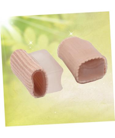 Healvian Silicone Gel Toe Cushion Tube 1 Pair - Bunion Toe Separator and Thumb Valgus Eversion Splitter - Beige 2pcs - Buy Online on GoSupps.com