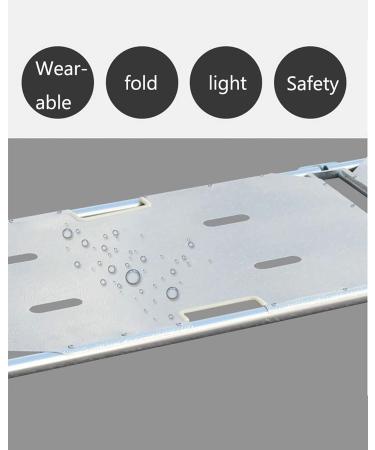 Portable Emergency Rescue Stretcher Foldable Aluminum Alloy Life Spine Board Patient Transport Immobilization Stretcher for Hospital - Buy Online on GoSupps.com