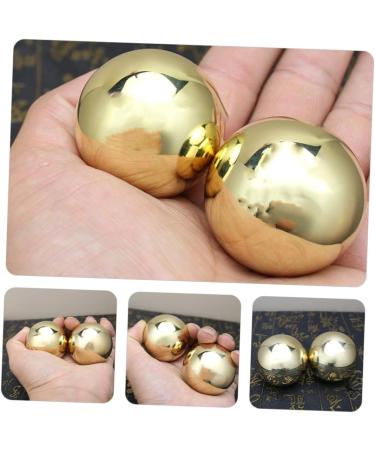 Frcolor Brass Massage Balls for Hand Exercises - Fitness Equipment & Muscle Relief - Ideal for Sports & Recovery - Buy Online on GoSupps.com