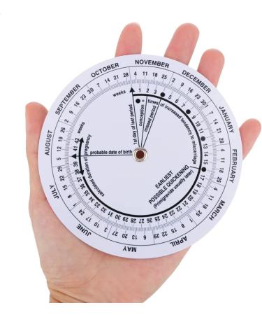 Pregnancy Wheel Due Date Calculator - Set of 4 for Moms, Patients, Doctors, Midwives & Nurses - Buy Online on GoSupps.com