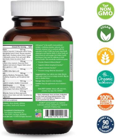 Pure Essence LifeEssence - 120 Tablets for Optimal Health & Wellness - Buy Online on GoSupps.com