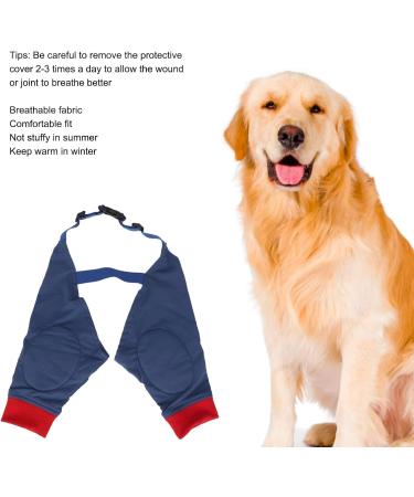 Front Leg Dog Leg Joint Sleeve Elastic Breathable Highly Elastic Breathable Lick Proof Canine Elbow Protector (L) - Buy Online on GoSupps.com