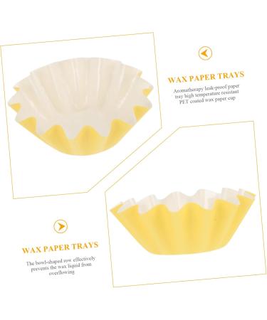 Buy Homsfou 50 PC Wax Paper Cups | Home Wax Warmers & Fragrance Accessories | Eco-Friendly Candle Inserts - 9x9x8 cm - Buy Online on GoSupps.com