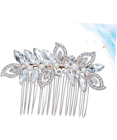 Beaupretty Bridal Hair Comb Accessories combs for rhinestone bridal comb Wedding Comb Bridal Clips bridal headpieces Pearl Bridal Comb flower clips for women accessories bride Comb - Buy Online on GoSupps.com