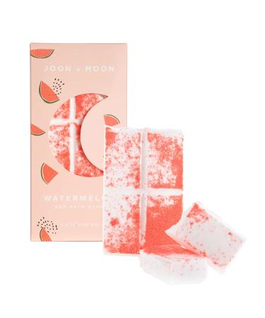 JOON X MOON Bath Bomb Bar (Watermelon)  Soothing Bath Soak for Relaxation and Hydrated Skin  Shea Butter & Sea Salt for a Nourishing Bubble Bath  4.9 oz