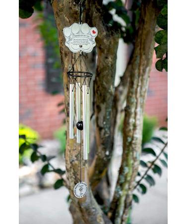 Pawprint Pet Memorial Wind Chime - Sympathy Gift for Grieving Pet Owners - Includes Poem Card - Buy Online on GoSupps.com