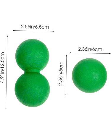 Fomiyes Fascia Ball Set - Peanut Lacrosse Balls for Trigger Point Massage | Muscle-Relaxing Fitness Accessories - Buy Online on GoSupps.com