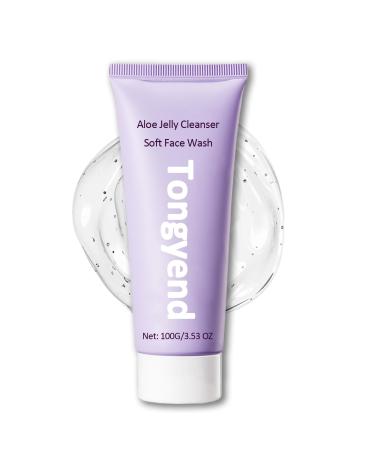 Aloe Vera Face Wash Face Cleanser for Sensitive Skin - Hydrating Cleanser with Hyaluronic Acid & Glycerol Blemish Control Cleanser for Oily Skin Face Wash for Acne Prone Skin and Acne Treatment