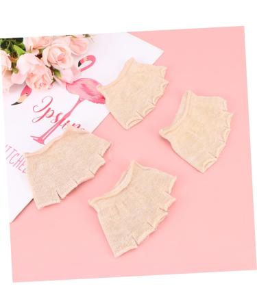 Fomiyes Women's Fitness Half Socks - 4 Pairs No-Show Toe Stopper & Yoga Liner Socks for Peep-Toe Pumps - Buy Online on GoSupps.com