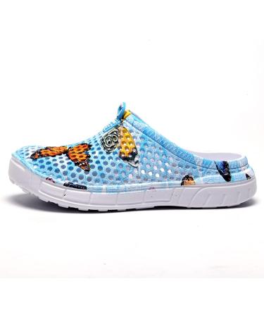 Ladies Garden Clogs - Breathable Women's Water Shoes Bathing & Beach Slippers EU Size 41 Blue - Perfect for Hiking & Outdoor Activities - Buy Online on GoSupps.com