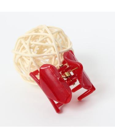 Justfox Mini Hair Clip - Stylish Red Hair Accessory for Easy Styling | International Shipping Available - Buy Online on GoSupps.com