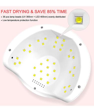NAILGIRLS 75W UV LED Nail Lamp with Smart Sensor & 3 Timer Settings - Professional Salon Nail Dryer for Gel Polish Curing - Buy Online on GoSupps.com