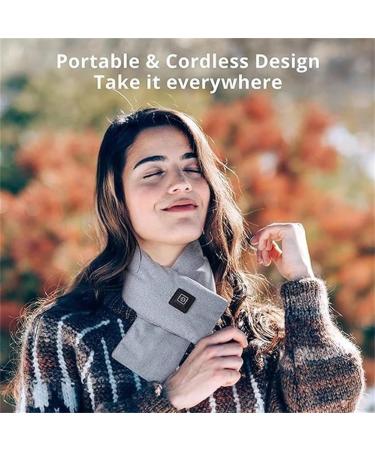 Buy Nuzufy Heating Scarf & Rechargeable Neck Heating Pillow - Relief for Neck Pain | International Shipping Available - Buy Online on GoSupps.com