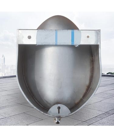 Wall-Mounted Men's Flushing Urinal 304 Stainless Steel Toilet Household/Commercial Men's Adult Urinal Bathroom Toilet Male Sanitary Ware Public Toilet Urinal - Buy Online on GoSupps.com