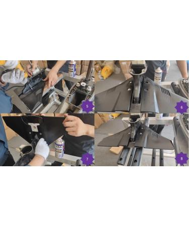 Dorsal-Fin Style Hydrofoil Stabilizer for Outboard Motors 5-150hp | UV-Resistant Black Plastic with SS316 Bolts - Buy Online on GoSupps.com