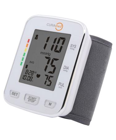 Buy CURAmed Fully Automatic Wrist Blood Pressure Monitor | Oscillometric Measurement & Arrhythmia Warning - International Shipping Available - Buy Online on GoSupps.com