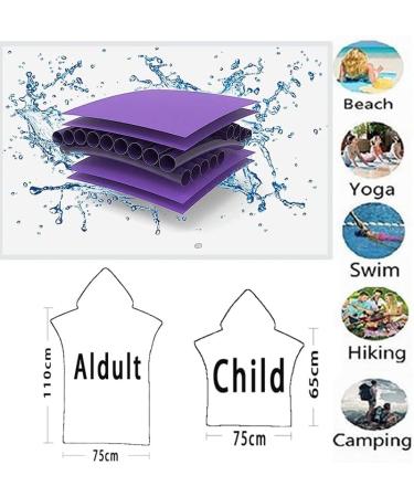 Tie Dye Surf Poncho Hooded Beach Towel Wetsuit Changing Robe Adults Men Women for Easy Change in Public. Quick Dry Microfiber Towelling for The Beach  Pool  Lake  Water Sport Outdoor Aldult:75*110cm #30 - Buy Online on GoSupps.com