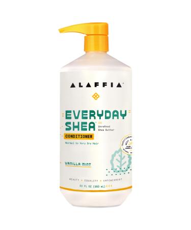 Alaffia EveryDay Shea Conditioner  Moisturizes  Restores and Protects. Made with Fair Trade Shea Butter  Cruelty Free  No Parabens  Vegan  Vanilla Mint 32 Fl Oz Vanilla Mint 32 Fl Oz (Pack of 1) - Buy Online on GoSupps.com