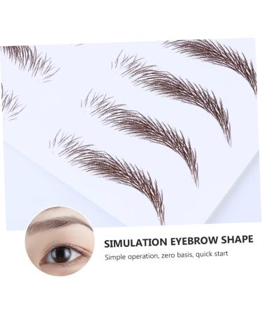 FOMIYES 8 Pcs Eyebrow Stickers Waterproof Makeup Peel off Brow Imitation Eyebrow Stencil Semi-permanent 6d - Buy Online on GoSupps.com