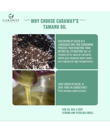 CARAWAY Organic Tamanu Oil - Cold Pressed Natural Moisturizer for Skin Hair & Face - Treats Hyperpigmentation Acne Scars Eczema & Psoriasis - 1.7 Fl oz (50 ml - Buy Online on GoSupps.com
