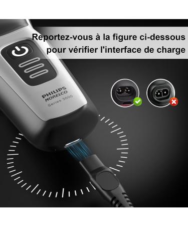 Charger for Philips HQ8505 Razor | Compatible with Series 9000 7000 3000 1000 QP6510 QP6520 HQ8160 HQ9100 HQ6070 | 15V Charging Cable Adapter - Buy Online on GoSupps.com